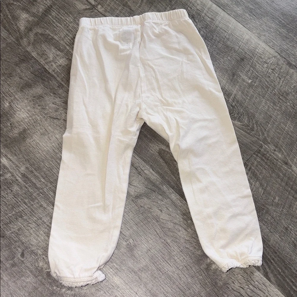 Baby GAP girls cream white leggings 18-24M